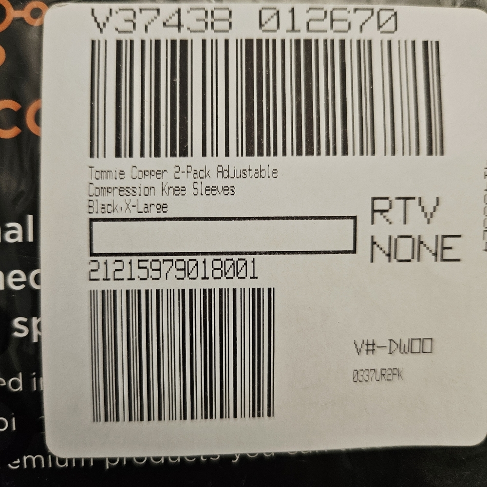 Tommie Copper 2 pack Adjustable Knee Sleeve Size XL NWOT - Picture 8 of 9